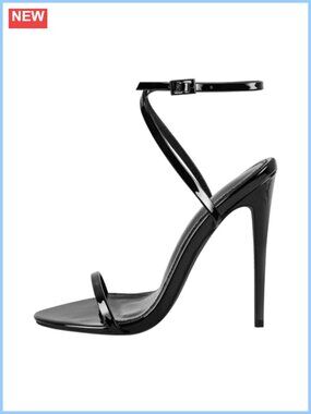 Strappy High Stiletto Heels Ankle Strap Buckle Women Sandals Open Toe Party
